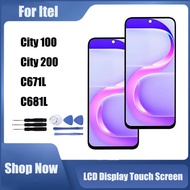 For Itel City 100 C671L City 200 C681L LCD Display Touch Screen Replacement