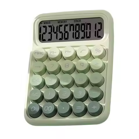 Kids Calculator Keyboard Calculator Big Button Anti-slip Cute Calculator Mechanical Desktop Calculat