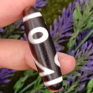 43.5mm X 12mm Certificate High-Oil Two-Eye Dzi Dzi Beads Two-Eyed Dzi Beads Special 2 Eyed Dzi Manik