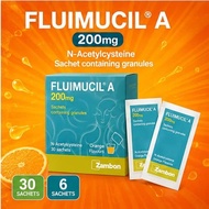 Fluimicil A 200mg Sachets Loose Pack / Box Orange Flavour Acetylcysteine NAC