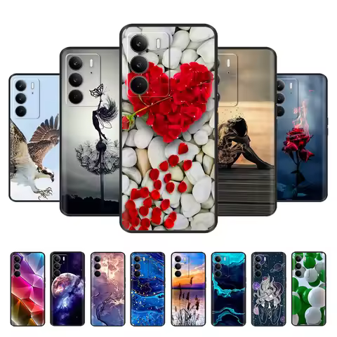 For Realme C75 4G Phone Case Cover 6.72" Soft Silicone Cute Cartoon Painted Funda For Oppo Realme C7