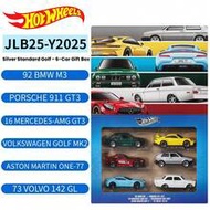 Hot Wheels 6pcs European Luxury Car Collection, Including BMW M3, Porsche 911 GT3, Mercedes-Benz AMG