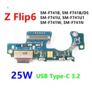 25W USB Dock Connector For Samsung Galaxy Z Flip6 F741 F741B F741U F741N Charging Port Flex Cable Ch