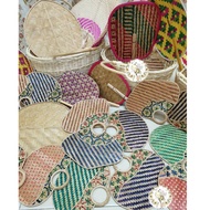 [Cheerfulbee] Asian Vintage Handmade Bamboo Fan Batik Fan Decor Art Gift Souvenir Kipas Tangan Buluh