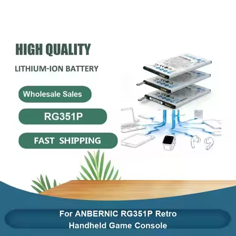 Battery For ANBERNIC RG351P Retro Handheld Game Console RG353P RG350 RG350M
