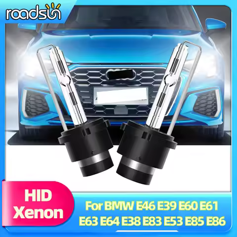 Roadsun HID Headlights 35W D2S 6000K 8000K HID Xenon Bulb For BMW 3 Series E46 1999-2006 E39 E60 E61
