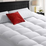 COHOME Full Size Mattress Topper Extra Thick Cooling Mattress Pad 400TC Cotton Top Plush Down Altern