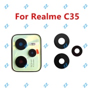 Camera Lens Cover With Frame Replacement For Realme C35 lens Frame