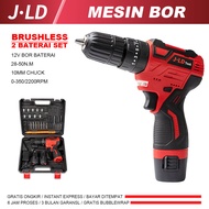 JLD 12V bor baterai cas komplit - 10mm bor baterai cas - bor cas murah 2 baterai - BOR CORDLESS murah promo 2 baterai - MESIN BOR 12V-bor cas jld UNTUK KAYU BESI TEMBOK BETON termasuk Baterai dan Pengisi Daya Poros Fleksibel 24matas