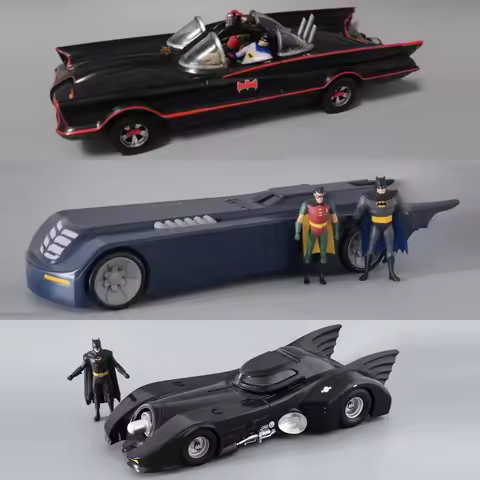 Plastic Car BATM0BILE Movie & Animated & Classics TV 1966 Bat-hero Futura 9" Long