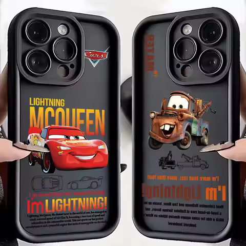 Cartoon Cars M-McQueen Phone Case For Samsung S25 S24 S23 S22 S21 S20 F06 M16 Note 20 FE Plus Ultra 