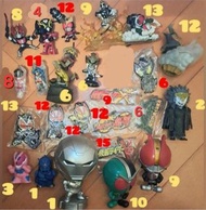 Bandai 拉打, Masked rider, 幪面超人Kamen rider扭蛋, 手指膠公仔, 拉打, 仮面騎士玩具display, Kugga 吊飾， Gotchard, 軟膠可愛.拉打吊飾,