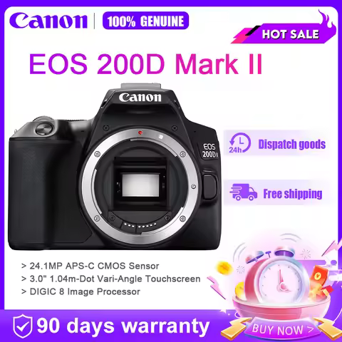 Canon EOS 200D Mark II Rebel SL3 Camera 24.1MP APS-C EOS 200D II 250D Digital SLR Camera