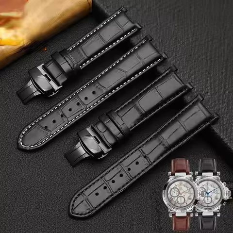 For GC Genuine Leather Watch Band Gucci Guess Gays Notch Watch Strap 20*11mm 22*13mm Men Women