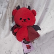 Fukuya Stuffed Bear new Plush RedDEVIL with RoundTAG 1