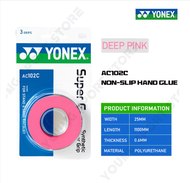 24SHIP Yonex Super Synthetic Over Grip AC102C untuk raket panjang Standard (3 genggaman tertutup)