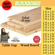 Blockboard 18mm | Table Top | Shelf Board | Papan Kayu | Plywood | Wood Board | Kayu Papan | DIY Board | Block Board