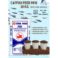 [20KG] Starfeed 9910 [Saiz 2.3mm] (Catfish feed) Makanan Ikan Keli Tinggi Protein 32% / Jenama Starf