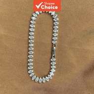 925 Sterling Silver Plated Marquise Cut Cubic Zirconia Elegant Bracelet