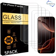 TEMU 5-pack Ultra Hd Tempered Glass Screen Protector For Iphone 13/14/15/16/17 Plus/pro/pro Max/17 A