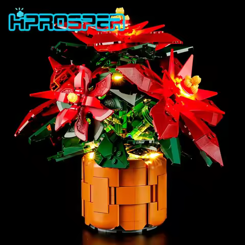HPROSPER 5V LED Light (No Model) For LEGO 10370 Poinsettia Light Up your Building Blocks With Batter