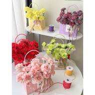 Star Language Macaron Flower Tote Bag Waterproof Paper Bag DIY Floral Packaging Bag Flower Arrangeme