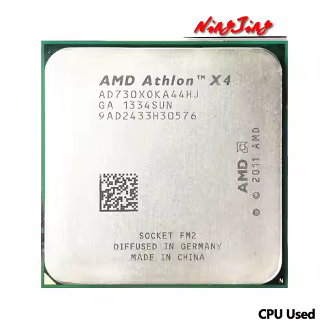 AMD Athlon X4 730 2.8 GHz Used Quad-Core CPU AD730XOKA44HJ Socket FM2