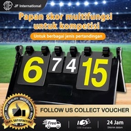 JF 4-Digit Portable Scoreboard Portable/ Game Scoreboard For Futsal Volleyball/ Badminton/ Competiti