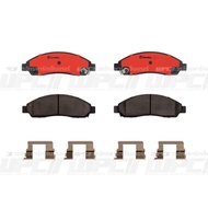 BREMBO Front Brake Pads 1ado 2WD 4WD Year 04-11 DMAX 2WD 2WDHi 4WD 02-06 MU-7 2WD 4WD (Black) Color