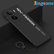 Jingsanc เคสกันกระแทกสำหรับ VIVO IQOO Z7x 5Gบางเฉียบแข็งกระจกฝ้าพีซีไร้ขอบกล้องเคสป้องกัน Vivo Iqoo Z7x 5G