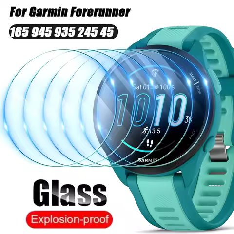 Tempered Glass For Garmin Forerunner 165 945 935 245 45 Watch HD Clear Screen Protector Film For Gar