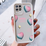 Case For Realme 8i Narzo 50 Three-Color Cloud Moon Heart Phone Silicone Shockproof