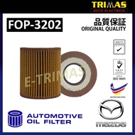 HITAM Trimas Oil Filter Mazda 3 6 8 CX-7 CX7 Non-Skyactiv Black Oil Filter Train Engine FOP-3202 L32