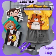 Baju Baby Boy Girl Newborn 0-24m Tshirt Bayi Lelaki Perempuan Unisex Kids Clothes Cotton Romper Ps1