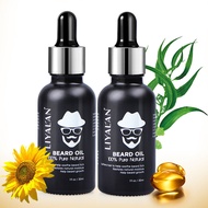 Men Beard Care Oil Argan Oil Moisturizing Softening Beard Relieving Itching Strengthening Dense Bear