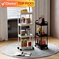 [Local] Multifunction Storage Trolley Rack | Kitchen & Office Organizer with Wheels Trolley with Whe