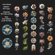 Jianwu 60mm * 200cm cổ điển steampunk nhà máy phong cảnh hoa Vật liệu cắt dán băng dính Pet sáng tạo