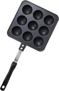 HAC Multi-Grill Plate (Direct Fire), Takoyaki & Ajillo, Black, Approx. 14.2 x 6.3 x 1.0 inches (36 x