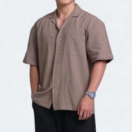 Bonjaee - Rumi Shirt Linen Oversized Coffee