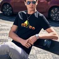 Men  Summer Fashion Short-sleeved Male T-shirt Avocado Print O-Neck Casual Street Top Tee Clothing Blouses  S-5XL