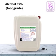 20L.แอลกอฮอล์95% food grade ขนาด20ลิตร เอทิลแอลกอฮอล์ ethanol 95% เอทานอลฟู้ดเกรด แอลกอฮอล์ 95% ฟู้ด