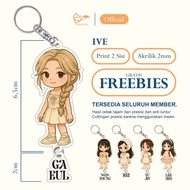 GANTUNGAN (FREEBIES) Acrylic Keychain IVE I Kpop Keychain Merchandise