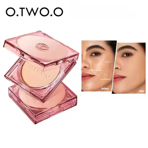 O.TWO.O Makeup Face Powder 24 Hours Oil-control Long Lasting Waterproof Matte Face Cosmetic Setting 
