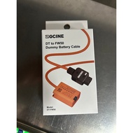 ZGCINE NP-FW50 Dummy Battery with D-Tap Connector Power Cable 60cm Long D-Tap to NP-FW50 Replacement