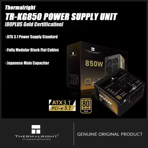 Thermalright TR-KG650/750/850 100-240V 80PLUS GOLD Efficiency Full Modular Cable Design Power Supply