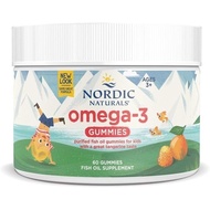 Nordic Naturals Nordic Omega-3 Gummies, Tangerine - 60 Gummies - 82 mg Total Omega-3s with EPA & DHA