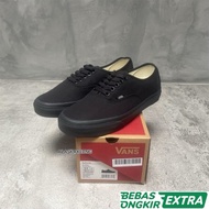Ready Sepatu Vans Slip On Premium Pria Wanita Hitam Polos
