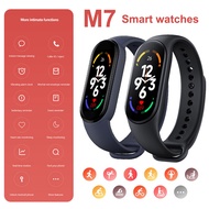 🔥NEW🔥 นาฬิกาสมาร์ทวอทช์ SmartWatch รองรับภาษาไทย นาฬิกาข้อมือ M7 เหมาะสำหรับผู้หญิงและผู้ชาย นาฬิกาสมาร์ท