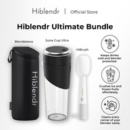 Hiblendr Essentials Bundle (Juice Cup Ultra 3.0 + BlendSleeve + Hibrush) | Portable Blender Smoothie
