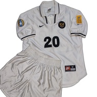 Bambang Pamungkas #20 Timnas Indonesia Away Jersey Pre Olympic 2001 Pra Olimpiade Original + Celana 